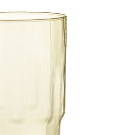 Solare Tall Glass 390ml Fire Yellow 2pc