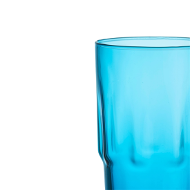 Solare Tall Glass 390ml Electric Blue 2pc