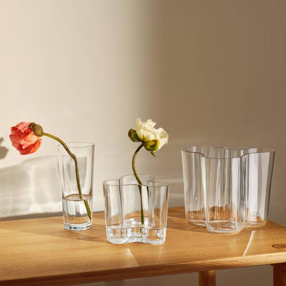 Aalto vase 180mm clear