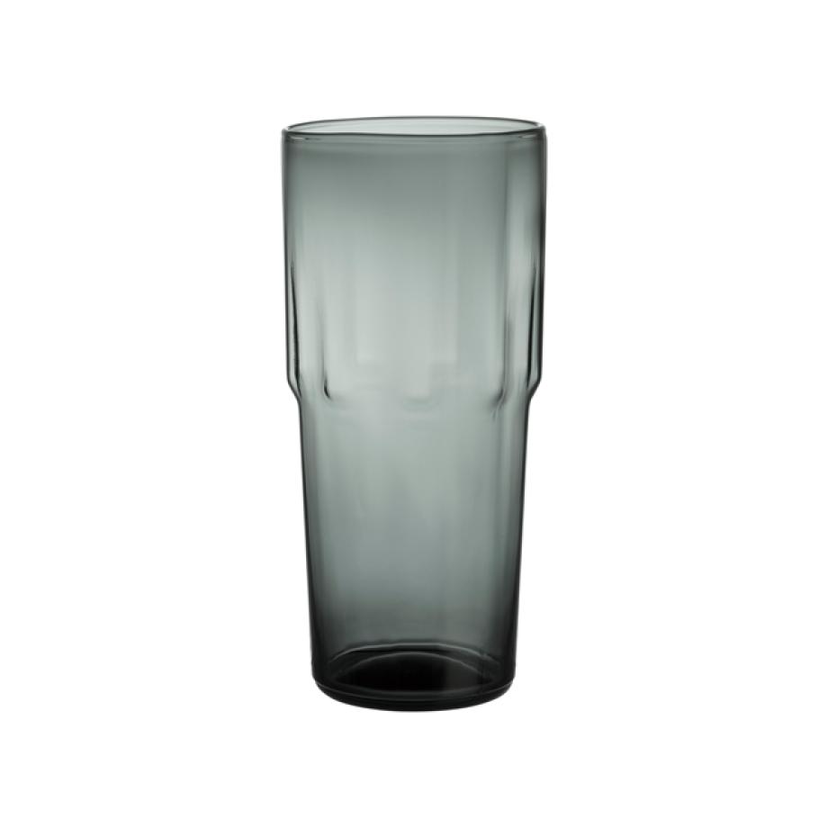 Solare Tall Glass 390ml Steel Grey  2pc