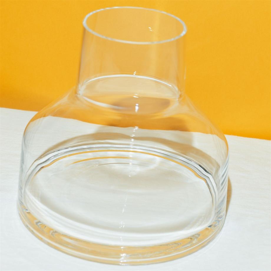 Solare Vase Low 22x20cm Clear